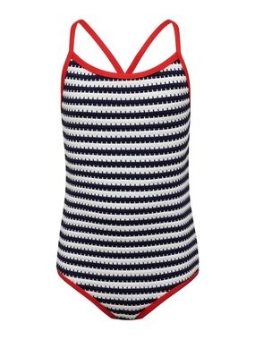 Beach Riot One Piece Red White & Blue Color Block Size 2 NWT BABY/ Kids